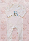 Baby Sleepsuit- initial bear design