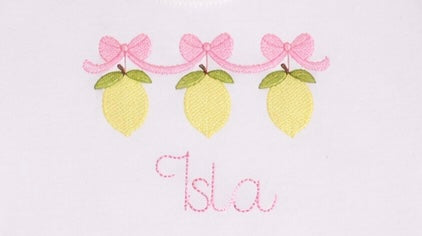 Girls shorts and t-shirt set - lemon design