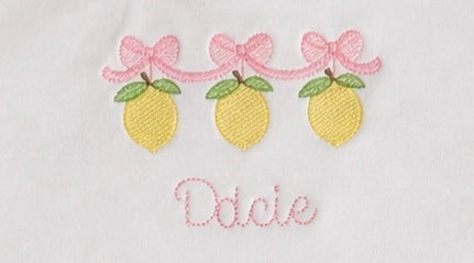 Girls shorts and t-shirt set - lemon design