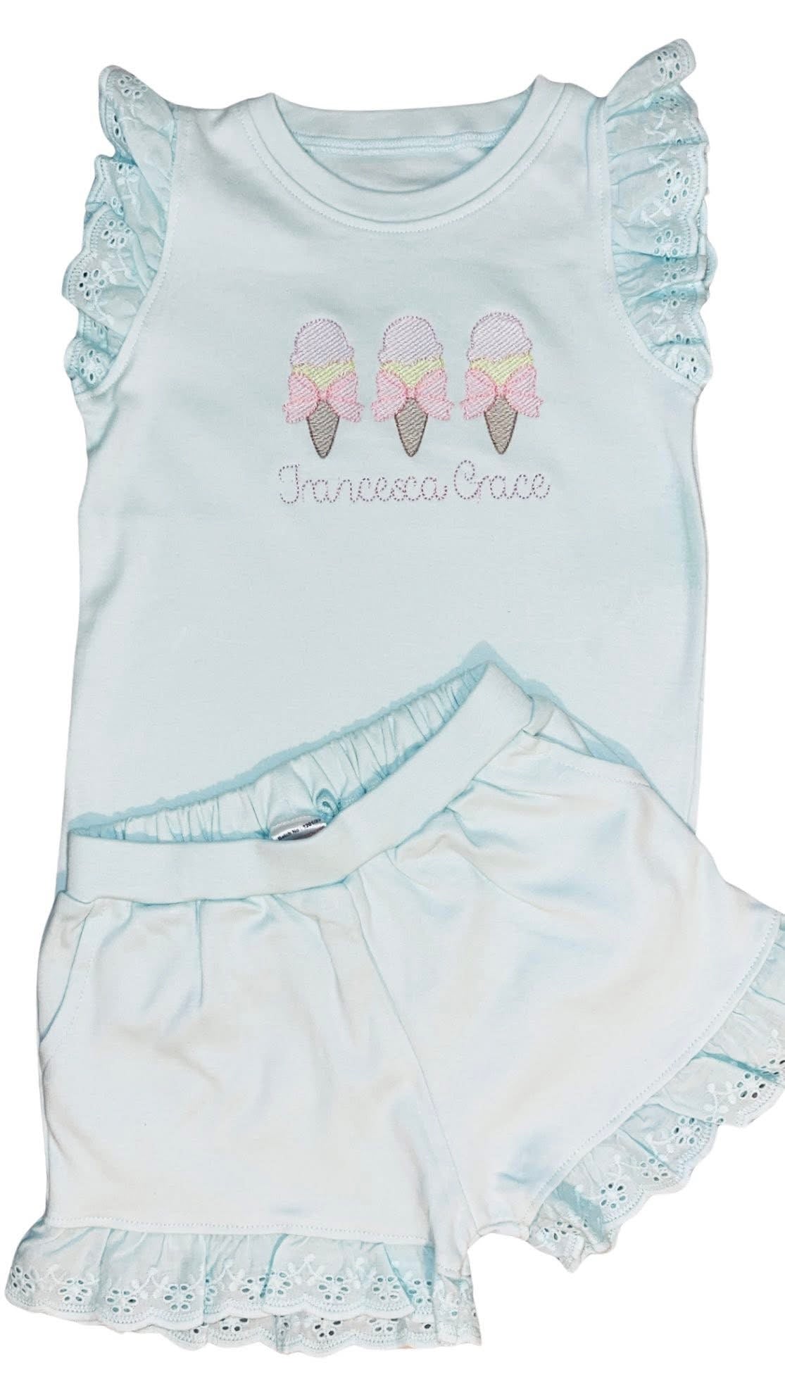 Short and t-shirt - ice cream design