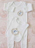 Baby Sleepsuit- crown inital desgin